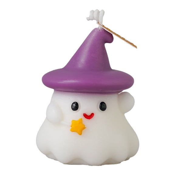 Halloween Ghost Scented Candles, Cute Spooky Novelty Candles for Fall Home Table Party Decor