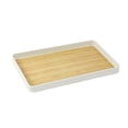 thumbnail image 3 of Lubelski Plateau de Tasse à Thé Motif en Bois Moderne Anti-Dérapant Rectangle Robuste PP Multifonctionnel Fruits Servant Vaisselle Rangement Organisateur Rack Fournitures de Cuisine, 3 of 7