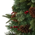 thumbnail image 4 of HomeStock 4ft Merry Pine Artificial Christmas Tree, Alpine Christmas Tree with Pinecone, Berries and 164 Branch Tips in Decorative Urn, 4 of 7