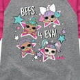 thumbnail image 3 of LOL Surprise! Dolls - BFFS 4 EVA - Besties - Toddler & Youth Girls Raglan Graphic T-Shirt, 3 of 5