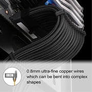 Silverstone Technology Pp07E-Mbb, 30Cm Motherboard 24Pin To 24Pin Sleeved Extention Cable, Black, Sst-Pp07E-Mbb