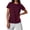 Watermelon Red, variant on Staron Women's Striped T-Shirt Casual Short Sleeve Crew Neck Basic Tee Relaxed Fit Fashion Top with Multiple Colors, Navy L