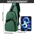 thumbnail image 3 of Bolso de pecho para hombre, Bolso de lona Oxford, ligera, resistente al desgaste, viaje de compras, 3 of 5