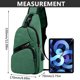 thumbnail image 4 of Bolsa de pecho para hombre, bolsa de lona Oxford, ligera, resistente al desgaste, viaje de compras, 4 of 4