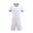 White-06, variant on Ugoldhm Youth Soccer Uniform Set Including Short Sleeve Jersey and Shorts, Quick-Dry Breathable Sports Set for 4-13 Years