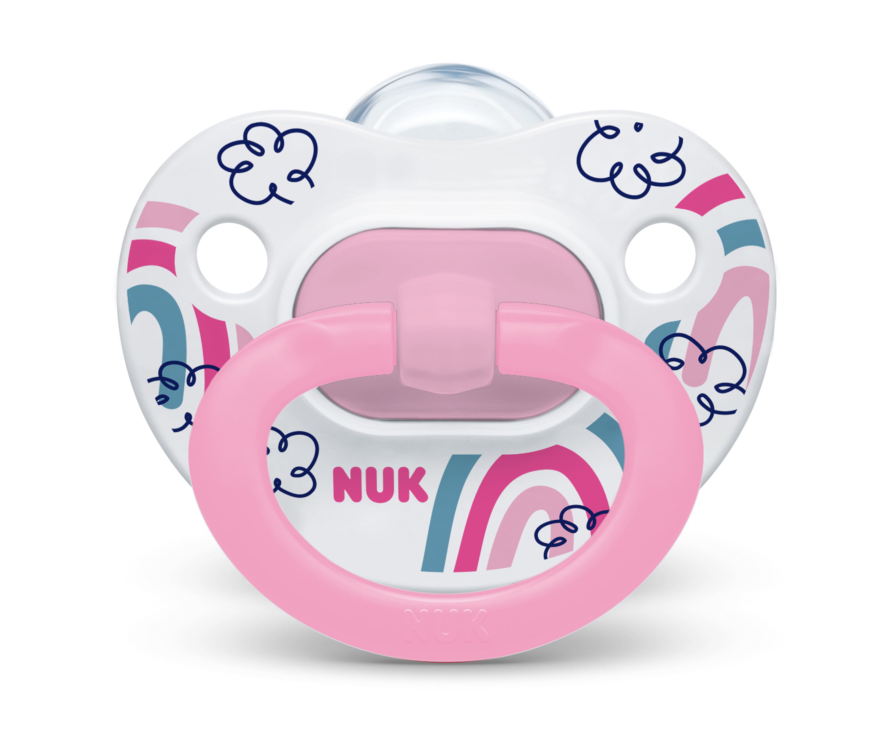 NUK Orthodontic Pacifiers, Girl, 6-18 Months, 2-Pack 