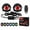 2PCS, variant on Demon Eye Headlights 6 Modes Universal Remote Control LED Car Kit