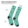 thumbnail image 4 of Sikiie Lemon Blue 1 Pairs Compression Socks for Men and Women 15-20 mmHg Running Support Socks, 4 of 7