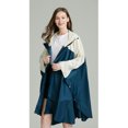 thumbnail image 3 of Imperméable Respirant en Polyester pour Hommes et Femmes, Randonnée, Voyage, Pliable, Blanc Bleu, 3 of 6