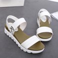 thumbnail image 4 of Vedolay Casual Sandals Womens Sandals Open Toe Shoes Sparkly Bling Ankle Buckle Strap Beach Casual Sandals,Blue 8, 4 of 5
