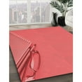 thumbnail image 3 of Ahgly Company Machine Washable Indoor Rectangle Transitional Red Area Rugs, 5' x 7', 3 of 7