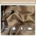 thumbnail image 6 of Nanshing Hylda 7-Piece Glam Comforter Set, California King, Brown, 6 of 7