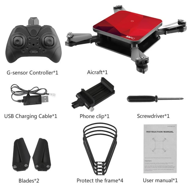 SMRC S1 Foldable Quadcopter Wi Fi 720P Camera Altitude Hold Mini