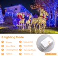thumbnail image 4 of 4.9ft x 4.9ft Christmas Net Lights 96 LED 8 Modes Fairy String Lights Waterproof Bush Mesh Lights for Wedding  Party  Decorations, 4 of 6