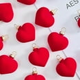 thumbnail image 6 of WEGFTDUOP Christmas Set Christmas Decorations Christmas Tree Heart Shaped Hanging Balls 12pcs, 6 of 8