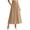 2-Khaki, variant on Arlun Maxi Skirt for Women Solid Color Elastic Smocked High Waisted Flowy 2026 Summer Boho Long Skirts Loose Fit Comfy Breathable Beach Cover up Vacation Bottoms 2-Navy XL