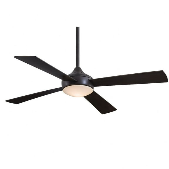 4 Blade Ceiling Fan With Light Kit-15.75 Inches Tall And 52 Inches Wide-Oil Rubbed Bronze Finish Minka Aire Fans F521l-Orb