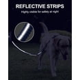thumbnail image 6 of WAAYEE Tactical Dog Leash Heavy Duty, 4-6FT Shock Absorbing Bungee Lead with 2 Padded Handle, Metal Carabiner Clip, Car Seatbelt, Strong No Pull Leash for Medium Large X-Large Dogs, Navy Blue, 6 of 14