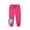 Rose Red, variant on Bellafa Toddler Girls Sweatpants Kids Casual Athletic Pull-On Cotton Jogger Pants with Drawstring for Boys Girls-Dinosuar