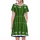 thumbnail image 1 of Balery American Football Field Vestidos sueltos de manga corta para mujer, vestidos de verano 2025, vestidos casuales de corte A con vuelo., 1 of 6