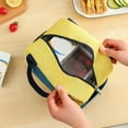 thumbnail image 4 of Lunch bag Skegnu Portable Insulation Bag Office Worker Student Small Meal Bag Thickened Lunch Bag Clearance Under $5, 4 of 4