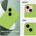 thumbnail image 3 of for iPhone 15 Case, Silicone Upgraded [Camera Protection] Phone Case with [2 Screen Protectors], Soft Anti-Scratch Microfiber Lining Inside, 6.1 inch, Sprout Green, 3 of 11