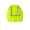 thumbnail image 4 of CornerStone ANSI 107 Class 2 Mesh Long Sleeve Tee | Reflective Safety T-Shirt for Men & Women, Comfortable High Visibility Clothing, 4 of 4