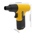 thumbnail image 5 of Electric Air Duster, 13000RPM Compressed Blower Fan Multi-Functional Tiny Electric Cleaner 3 Speeds Adjustable Rechargeable Air Blower for Keyboard PC Deep, Car, Home Cleaning (Yellow), 5 of 19