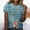 Blue, variant on ALLLIST Summer Tops for Women Beige Crew Neck Short Sleeve Floral Casual T-Shirts Casual Blouses for Women M