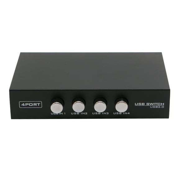 USB Printer Sharing Device 4 in1 Out Printer Sharing Switch Manual KVM Converter