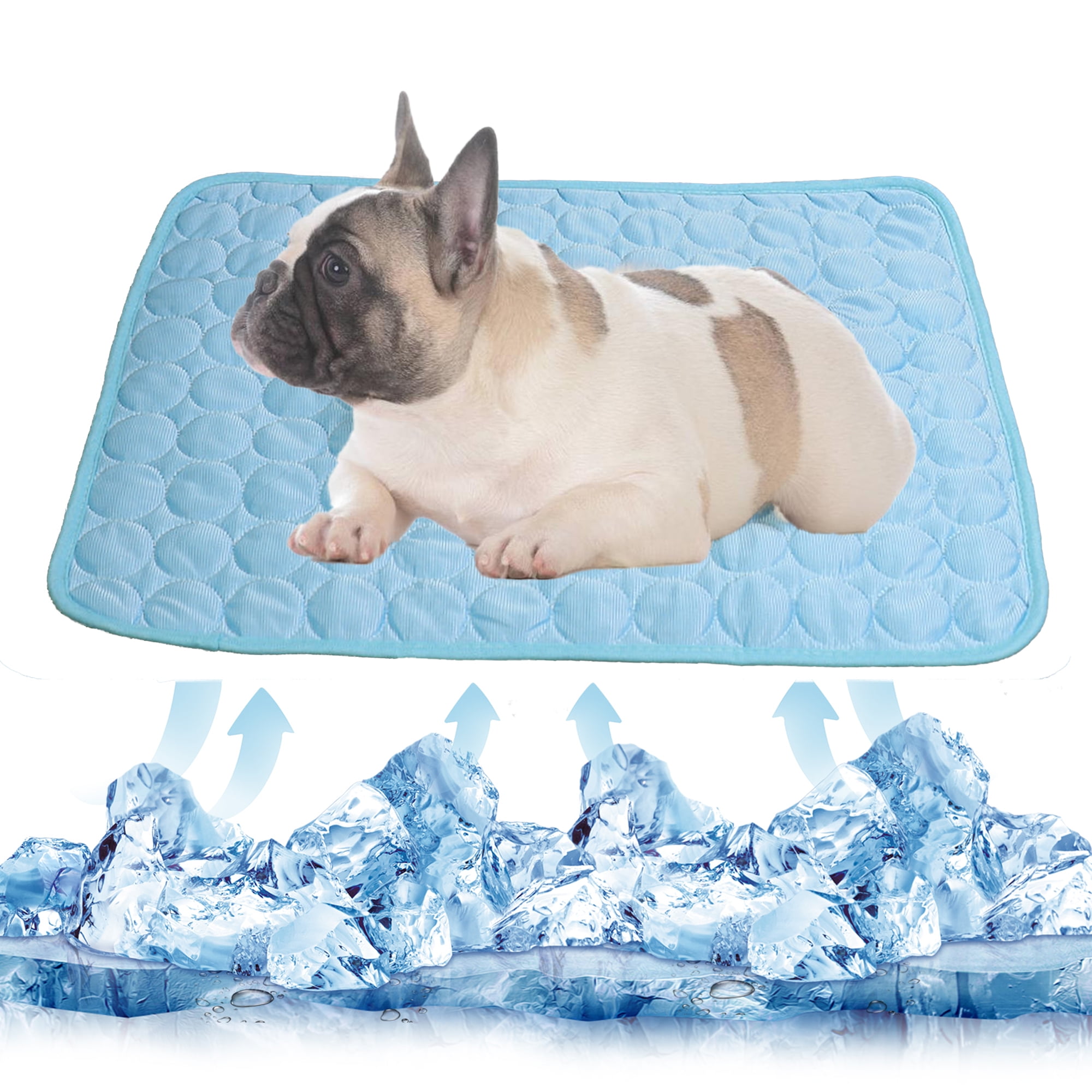 PUMYPOREITY Dog Cooling Mat, Washable Pet Summer Sleeping Cooling Pad