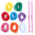 thumbnail image 1 of HLONK 98pcs Kids Toy DIY Loom Potholder Loops Elastic Rope Weaving Craft Tools, 1 of 7