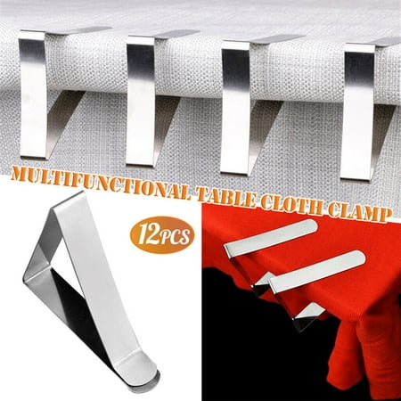 

〖CFXNMZGR〗Kitchen Storage Organization Stainless Tablecloth 12Pack Table Cloth Clamps Clips Clips Steel Tools Home Improvement