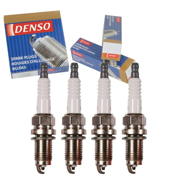4 pc DENSO Standard Spark Plugs compatible with Honda Accord 2.4L L4 2003-2007