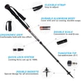 thumbnail image 2 of G2 GO2GETHRE Multipurpose Telescopic Trekking Poles - Strong Aircraft Alloy Walking Sticks for Hiking and Hunting,Quick Locks System, 2 of 6