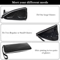 thumbnail image 3 of Linkidea Oversized Sunglasses Pouch, Large Frame Glasses Pouch for Sunglass, Eyeglasses Travel Bag Compatible with RB Double Bridge Round/Drifter Square/Aviator (Black), 3 of 7