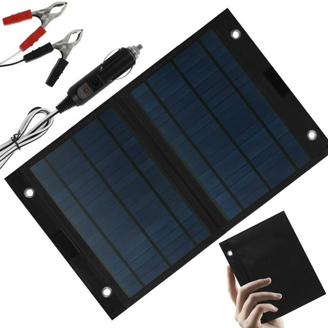 Portable Solar Panels Kit 25W Foldable Solar Panel Charger Lightweight Portable Solar Charger USB 5V DC 18V Multifunctional Camping Solar Panels for Outdoor RV Camper
