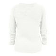 thumbnail image 4 of HCURIBAD Soft Sweaters for Women Fuzzy Sweater for Women Cowl Neck Long Sleeve Sweaters Women's Fashionable Loose Fuzzy Jumper Sweater Pullovers, Mohair Sweater for Women White XL, 4 of 6