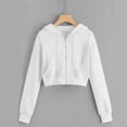 thumbnail image 2 of UAMVSH Fall Outfits for Women Half Zip Pullover Cropped Hoodie Sweatshirts Workout Jacket Tops with Pocket, 2 of 4