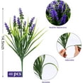 thumbnail image 3 of Plantas artificiales de lavanda Geegoods, 48 ramos, 37 cm, resistentes a los rayos UV, 3 of 7