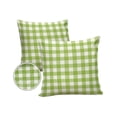 thumbnail image 2 of Outdoor Throw Pillow Cover Rustic Country Classic Buffalo Check Plaid Waterproof Cushion Covers 2 Pack Green White Pillow Cases Home Decoration for Patio Garden Couch Sofa, 2 of 7