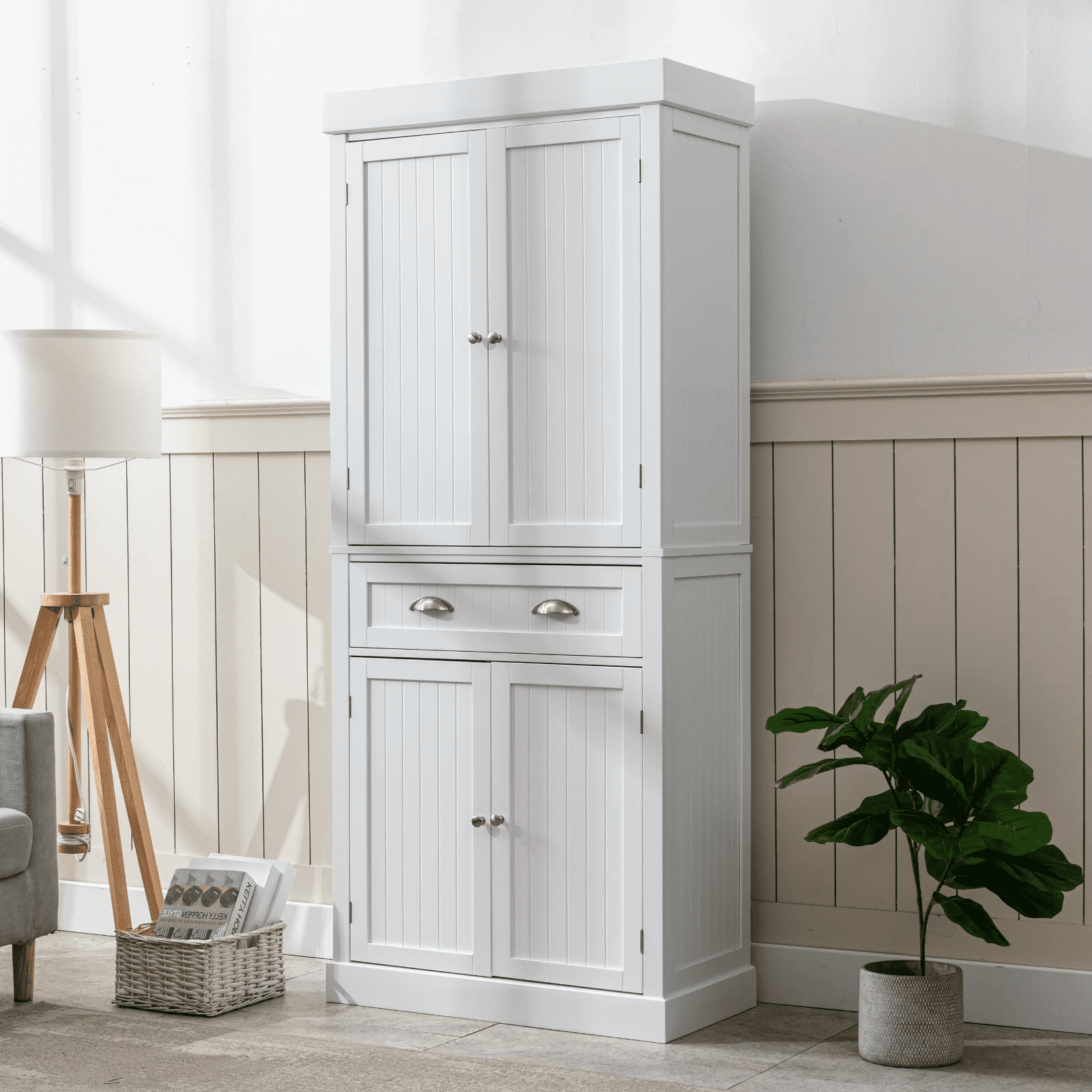 PWFE Kitchen Pantry Storage 72" Traditional Kitchen Pantry