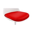 thumbnail image 5 of Maklaine 17.5 inches Plastic and Metal Dining Chairs in Red (Set of 2), 5 of 7