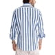 thumbnail image 2 of Camisas Lmell para hombre, manga larga, a rayas, informal, con botones, de ajuste regular. Regalo largo, 2 of 5