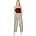thumbnail image 5 of American Apparel Women's Twill Pleated Pant, Vintage Khaki, 26W/27L, 5 of 7