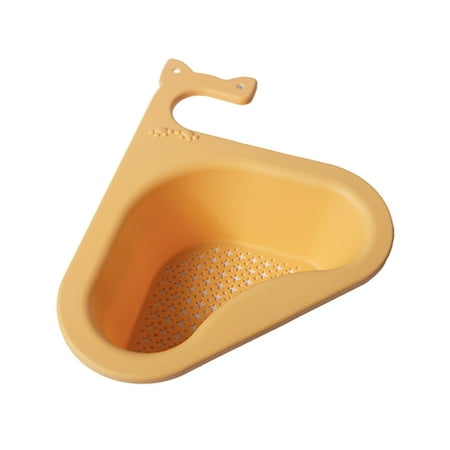 

Kitchen Triangular Sink Filter | Multifunctional Triangle Sink Drain Basket | Cat Shape Kitchen Sink Drain Basket Dry And Wet Separation Fruit And Vegetable Kitchen Waste Draining Basket