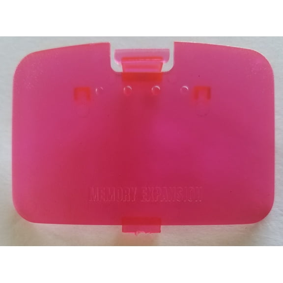 Clear Red Replacement Expansion Jumper Pack Cover Lid for the Nintendo 64 (N64)