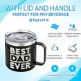 thumbnail image 3 of Best Dad Ever Coffee Black Mug/Tumbler 14oz Gift For Dad, Gifts For Dad From Daughter, Son, Kids - Fathers Day - Birthday Gift Ideas For Daddy - Christmas Gifts For Father, 3 of 10