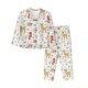 thumbnail image 1 of Balery Cute Little Animals Conjunto de Pijama con Estampado para Mujer, Conjunto de Dos Piezas con Manga Larga, Ropa de Dormir Suave con Bolsillos, Pijamas Cómodos-Large, 1 of 7