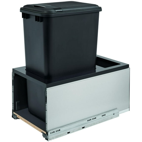 Rev-A-Shelf 5Lb-1550-1 Legrabox 13-1/2"W Built In Pull Out Single 50 Qt / 12.5 Gallon